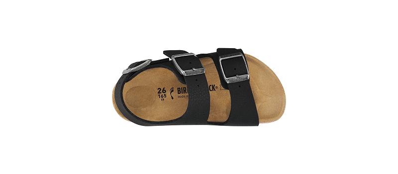 Birkenstock Birko-flor Narrow Milano Børn Sort Rød | DK 147CTV